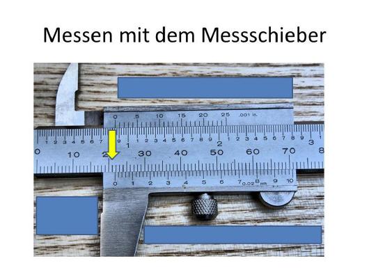 Messen mit dem Messschieber